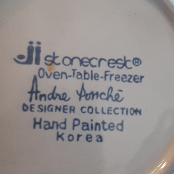 Vintage JI Stonecrest Stoneware Andre Ponche Designer Collection Saucer - Picture 2 of 2